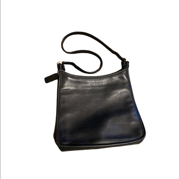 Vintage Coach Hobo/Crossbody Black Leather Andrea Handbag #9073 - Picture 1 of 6